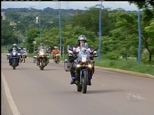 Motociclistas de Gurupi se aventuram em viagem até o Chile (Foto: Reprodução/TV Anhanguera)