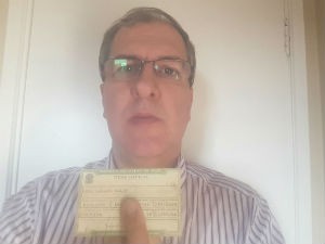 Luís Carlos Kaluf justifica seu voto há 20 anos (Foto: Arquivo Pessoal)