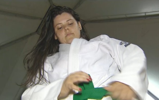 Lorena Furtado modelo e judoca (Foto: Reprodução / SporTV)