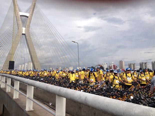 8 mil são esperados para a 5ª edição do Bike Tour em São Paulo (Foto: Tatiana Santiago/G1)