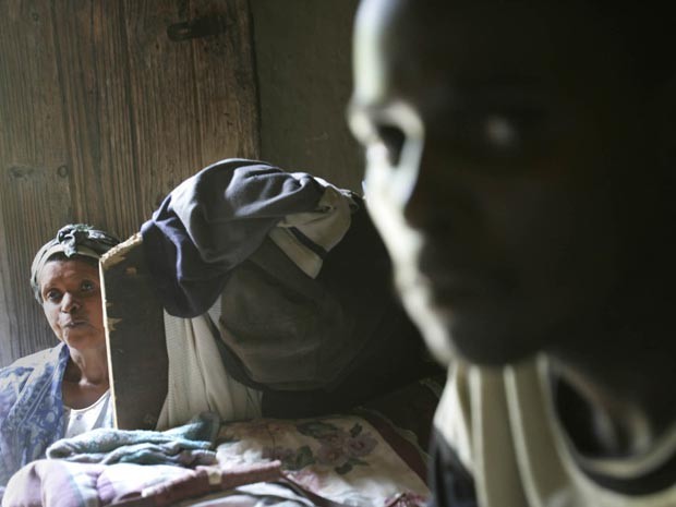 Paciente com HIV na província de Kwa-Zulu Natal (Foto: Gianluigi Guercia/AFP/Arquivo)