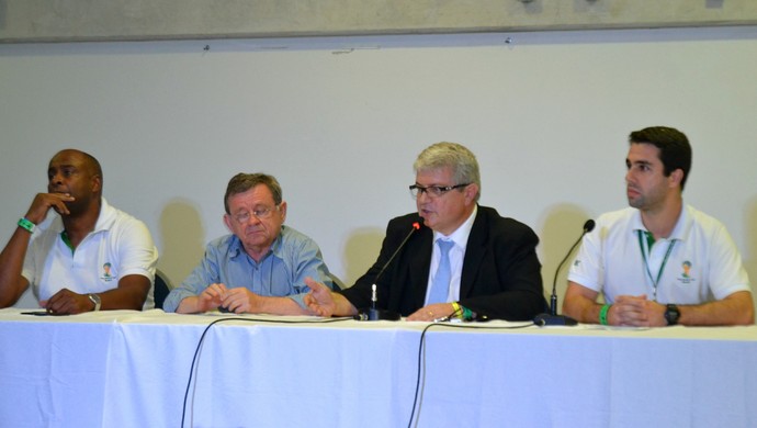 Integrantes do COL e do governo do RN falaram sobre evento-teste na Arena das Dunas (Foto: Jocaff Souza)