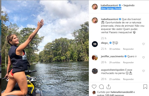 Isabella Santoni recebe comentários dos seguidores (Foto: Reprodução/Instagram) Isabella Santoni recebe comentários dos seguidores (Foto: Reprodução/Instagram)