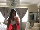Mayra Cardi deseja bom dia aos seguidores com foto sexy de lingerie