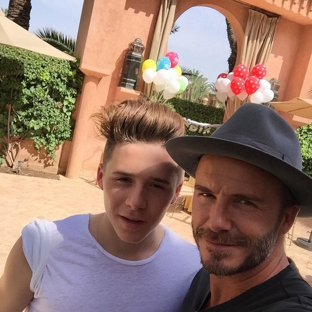 Brooklyn e David Beckham (Foto: Reprodução/Instagram)