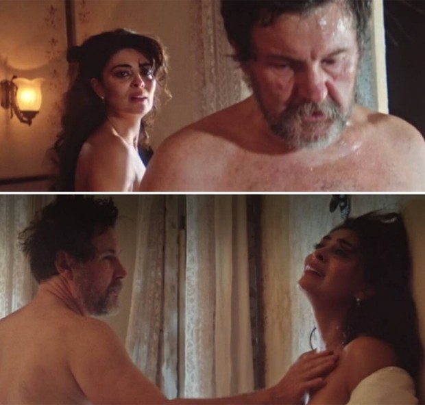 Juliana Paes e Antonio Calloni em cena de 'Dois Irmãos' (Foto: Reprodução)