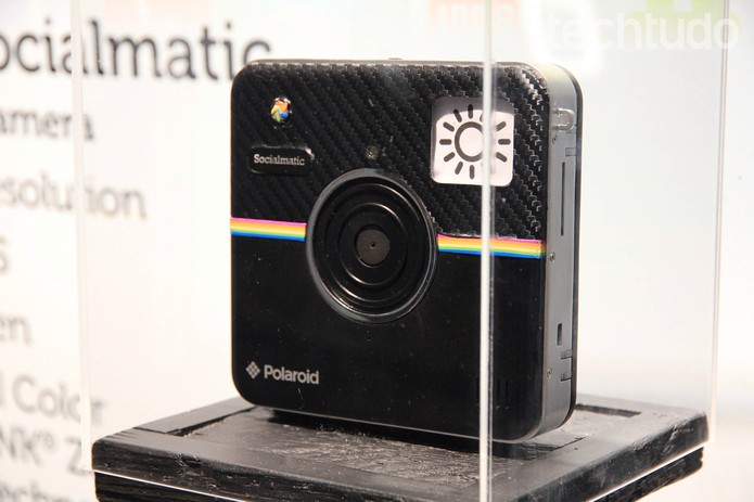 Socialmatic, ainda um protótipo, faz sucesso com a Polaroid na CES 2014 (Foto: Isadora Díaz/TechTudo)
