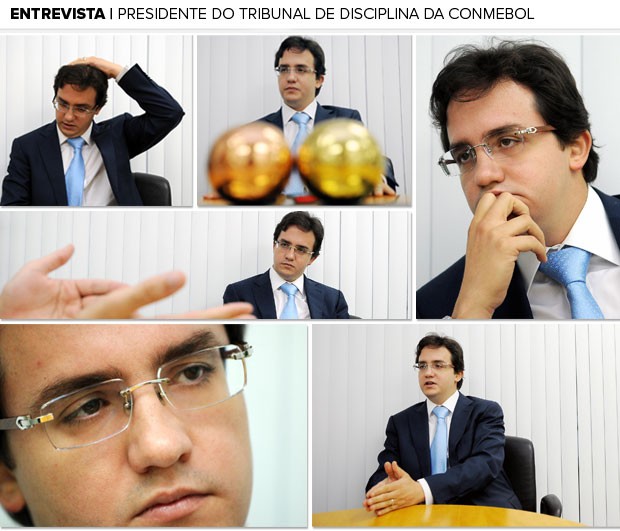 Mosaico Caio Rocha Presidente do Tribunal de Disciplina da CONMENBOL (Foto: Editoria de arte / Globoesporte.com)