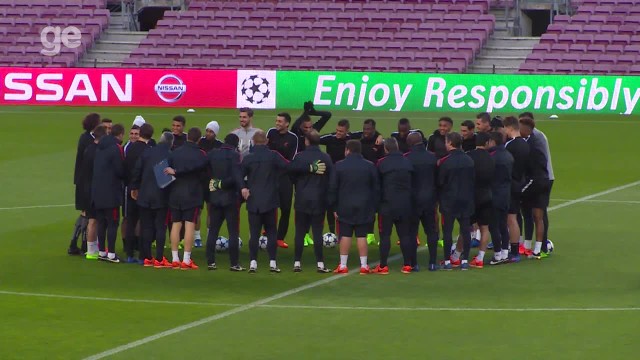 <p>
 Barcelona tenta reverter desvantagem na Liga dos Campe&otilde;es contra o Paris Saint-Germain</p>
