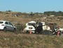 Batida entre 2 caminhões e carro gera lentidão na descida do Colorado
