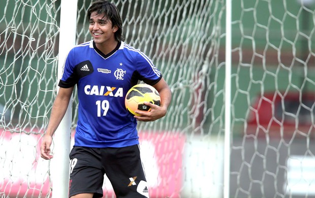 Marcelo Moreno Treino Flamengo (Foto: Marcelo Theobald / Agência O Globo)