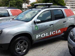 Novo carro do Ronda do Quarteirão apresentado pelo Governo do Ceará (Foto: Diana Vasconcelos/G1 Ceará)
