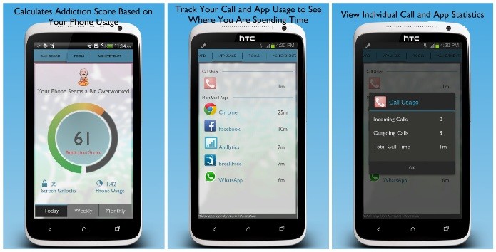 O BreakFree controla o tempo que o usuário usa o smartphone Android (Foto: Divulgação)