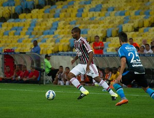 Marlon durante o duelo do Fluminense com o Grêmio, no Maracanã