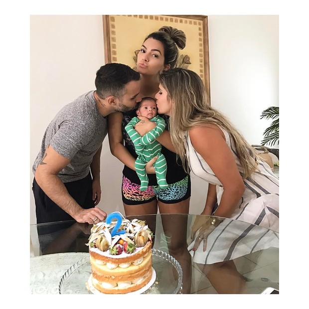 Mico Freitas e Kelly Key com o filho Artur e Bárbara (Foto: Reprodução/Instagram)