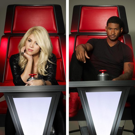 Shakira e Usher são os novos técnicos do 'The voice' (Foto: Divulgação)