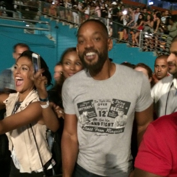 Will Smith em show de Beyoncé e Jay-Z em Miami, nos Estados Unidos (Foto: Instagram/ Reprodução)