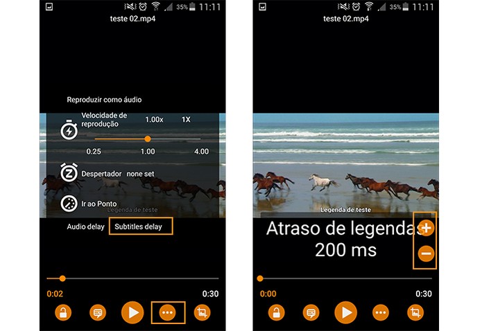 Sincronize a legenda com o vídeo (Foto: Reprodução/Barbara Mannara)