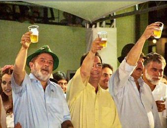 Lula durante a 20ª Oktoberfest (Foto: Sei/Divulgação)