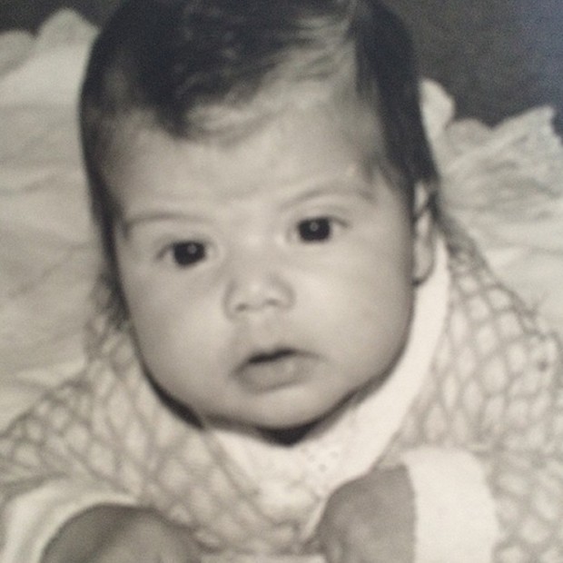 Nivea Stelmann quando beb (Foto: Reproduo / Instagram)
