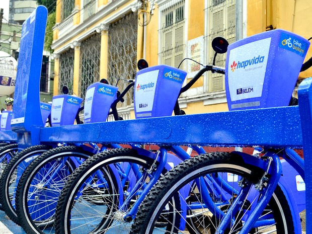 Projeto Bike Belém tem 10 pontos na cidade (Foto: Tássia Barros/ Comus)