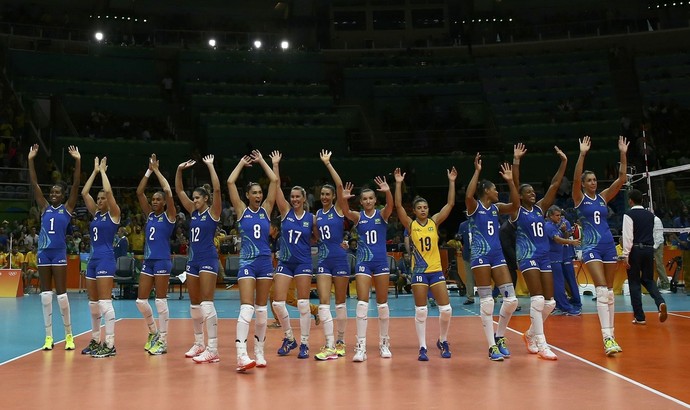 Maracan&atilde;zinho - V&ocirc;lei Feminino - Brasil (Foto: Marcelo del Pozo/Reuters)