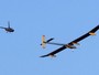 Avião movido a energia solar termina desafio intercontinental
