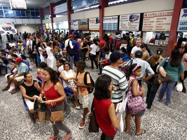 Movimento no Terminal Rodoviário de Belém deve aumentar nesta quinta-feira. (Foto: Tarso Sarraf /O Liberal)