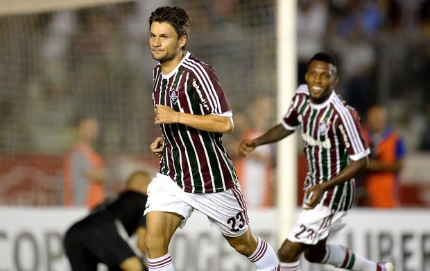 Rafael Sobis gol Fluminense Huachipato (Foto: AFP)