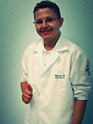 Manoel cursa biomedicina no Ceará (Foto: Arquivo pessoal)