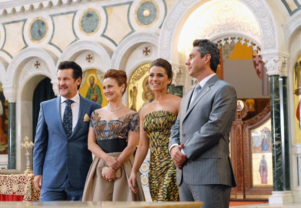 Antonio Calloni, Zezé Polessa, Giovanna Antonelli e Alexandre Nero também participaram das gravações (Foto: TV Globo)