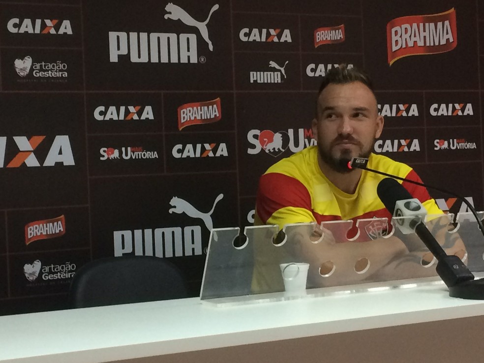 Willian Farias avalia empate diante do Avaí na estreia da Série A (Foto: Thiago Pereira)