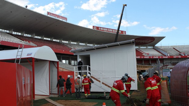 Obras no Beira-Rio (Foto: Diego Guichard/GLOBOESPORTE.COM)