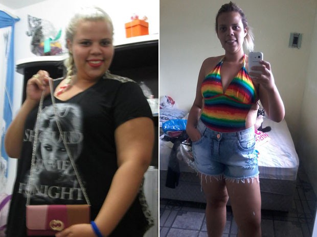 A técnica de farmácia Gabriela Rego emagreceu quase 45 kg em cerca de um ano (Foto: Arquivo pessoal/Gabriela Rego)