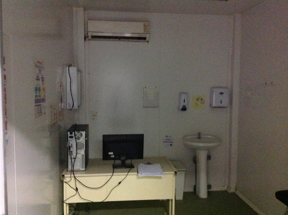 Consultório desativado em UPA de Nova Iguaçu (Foto: Divulgação/ Cremerj)