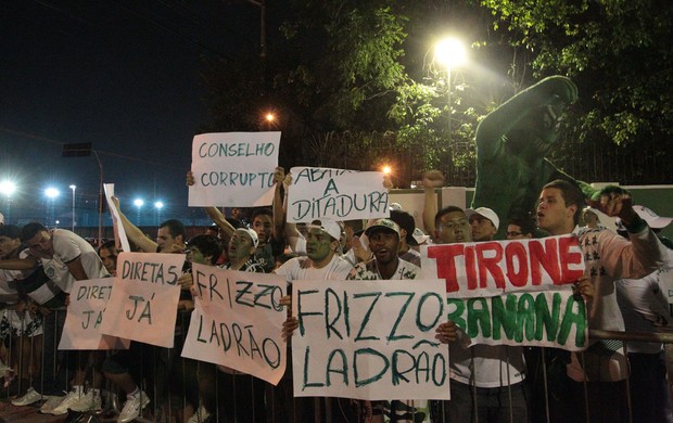 Protesto Palmeiras (Foto: Evelson de Freitas / Ag. Estado)