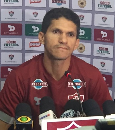 Magno Alves coletiva Fluminense (Foto: Felippe Costa)