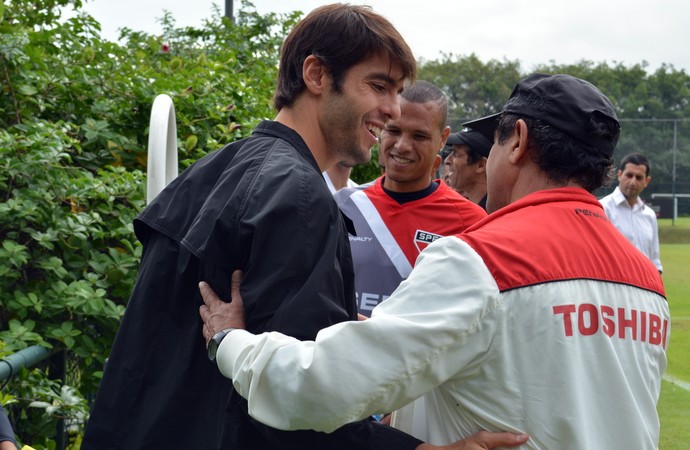 Kaká visitou o CT do São Paulo e falou com Muricy (Foto: Site Oficial/ saopaulofc.net)