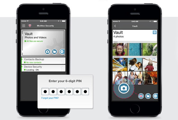 McAfee Mobile Security cria um cofre para seus arquivos (Foto: Divulgação/McAfee)