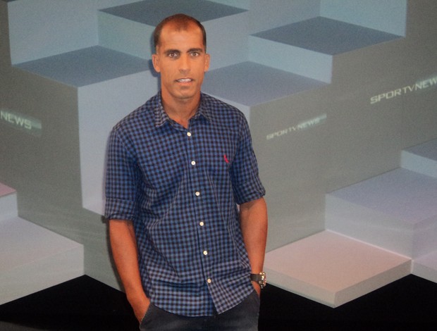 Felipe fez anúncio no SporTV News (Foto: Luiz Carlos Ferreira)