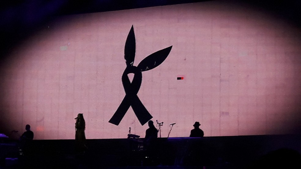 Show da Ariana Grande tem tributo às vítimas do atentado de Manchester (Foto: Cauê Muraro/G1)