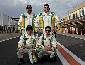 O quarteto brasileiro que promete pintar a Nascar Euro Series de verde e amarelo (Foto: Divulgação )