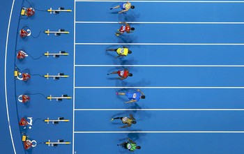 largada 60m atletismo Polônia (Foto: Reuters)