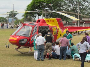 Feridos foram transferidos para Belo Horizonte  (Foto: Ademar de Oliveira/Gazeta Montense)