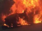 Carro pega fogo no trecho de serra; assista
 (Reprodução/ TV Vanguarda)