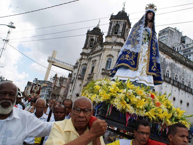 Nossa Senhora da Conceição da Praia (Foto: Egi Santana / G1)