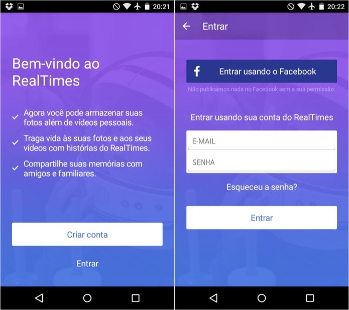 Faça login em sua conta ou cadastre-se (Foto: Reprodução/Helito Bijora) Faça login em sua conta ou cadastre-se (Foto: Reprodução/Helito Bijora)