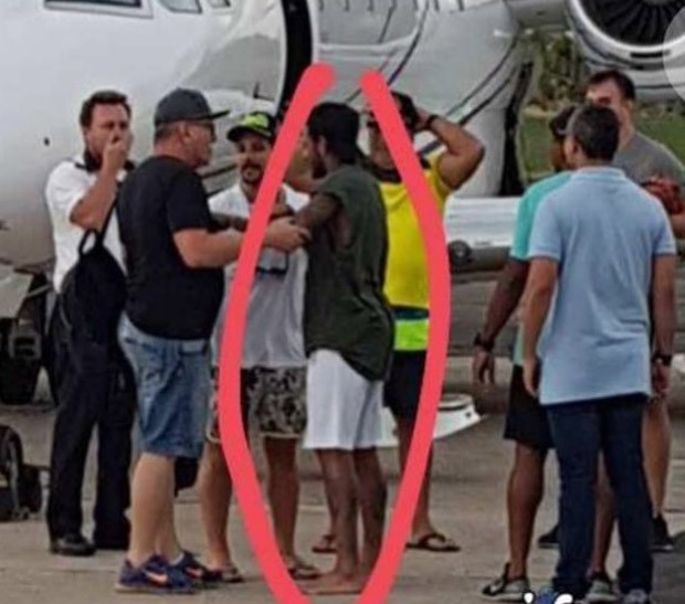 Neymar chega a Noronha para Revéillon (Foto: Reprodução/Instagram)