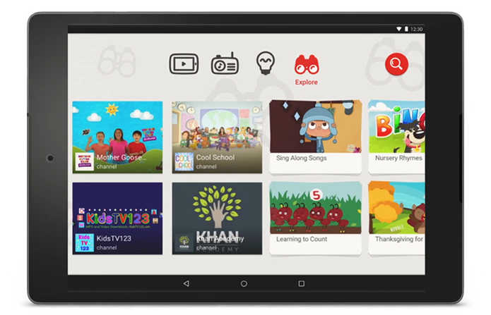 Interface do YouTube Kids tem botões grandes e interatividade (Foto: Divulgação/YouTube)