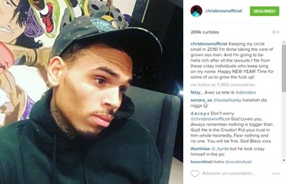 Chris Brown desabafa no Instagram (Foto: Reprodução/Instagram)